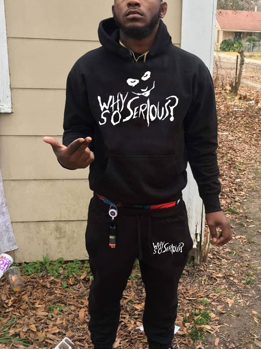 Women's hoodie and jogger pants set with creative graphic design Chic und Stil