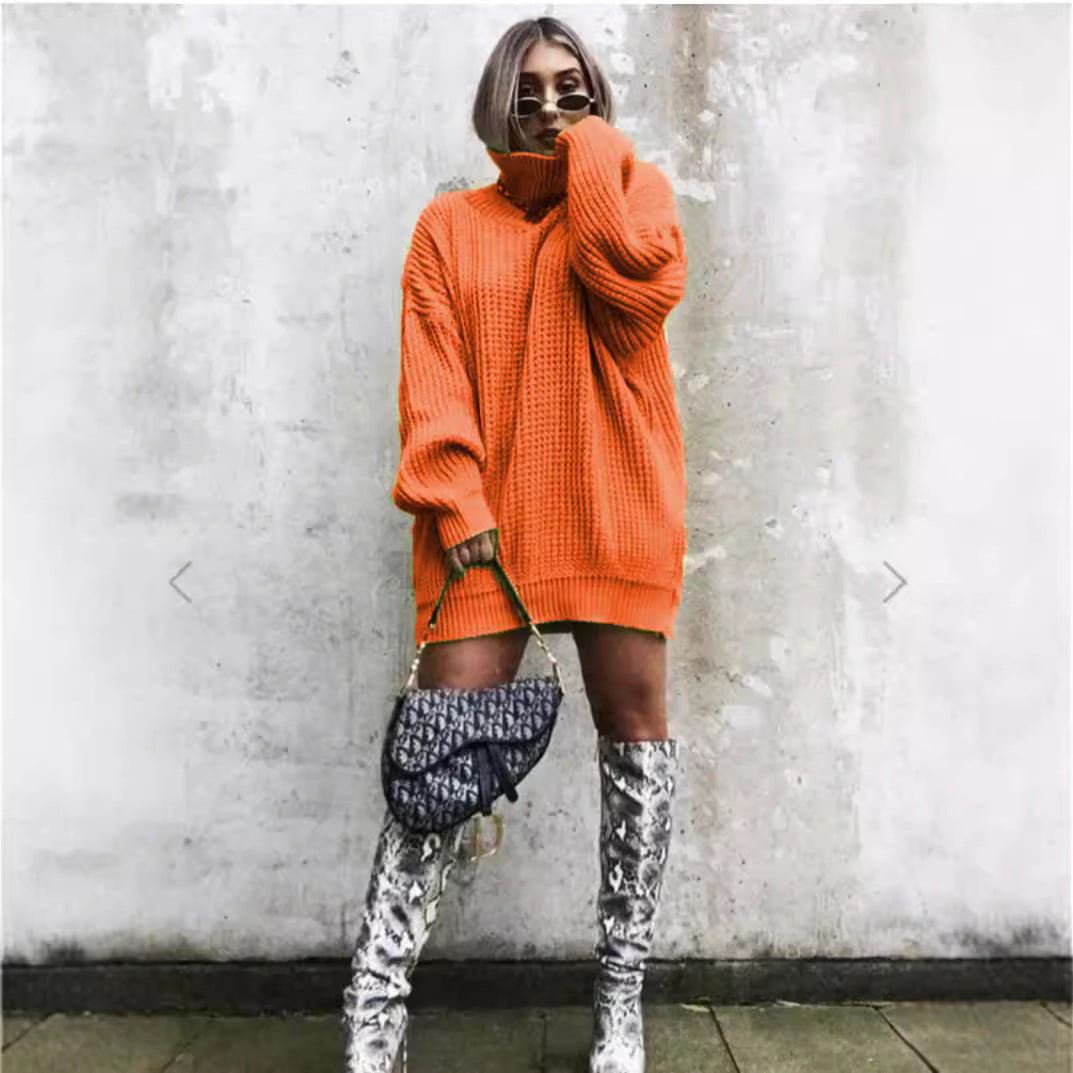 Pull en tricot oversize pour femmes avec un motif gaufré moderne Chic und Stil