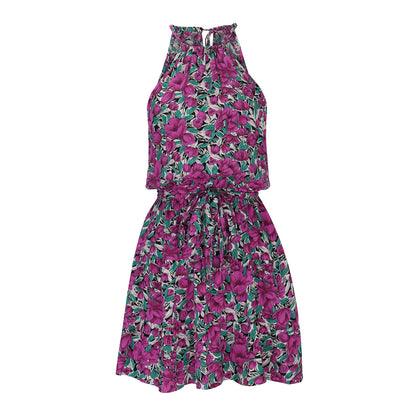 Robe d'été pour femmes avec coupe aérienne et motif floral Chic und Stil