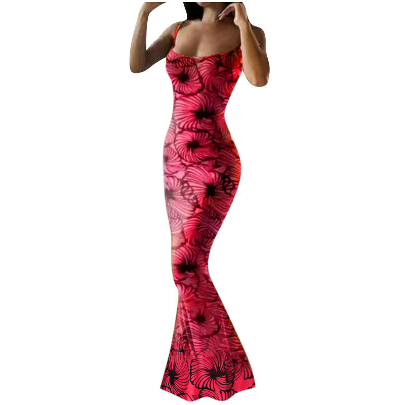 Dames Robe maxi élégante avec imprimé floral Chic und Stil