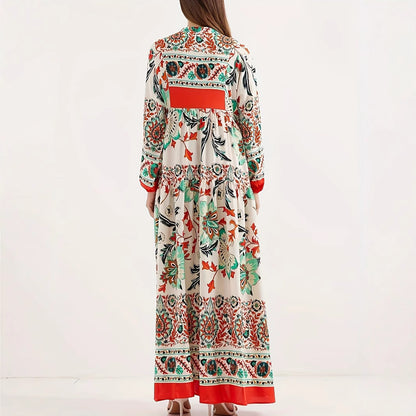 Robe maxi pour femmes avec motif floral Chic und Stil