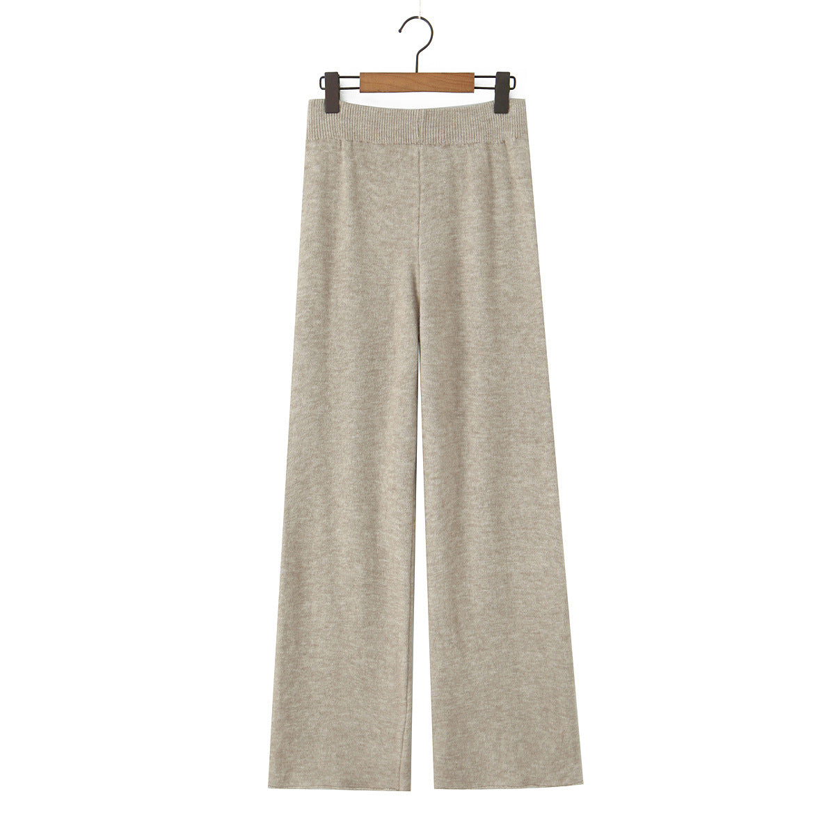 Dames ensemble en tricot élégant avec cardigan long, patte de boutonnage et pantalons larges Chic und Stil