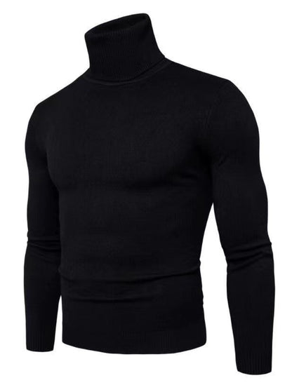 Elegant turtleneck pullover for men in fine merino wool Chic and Style