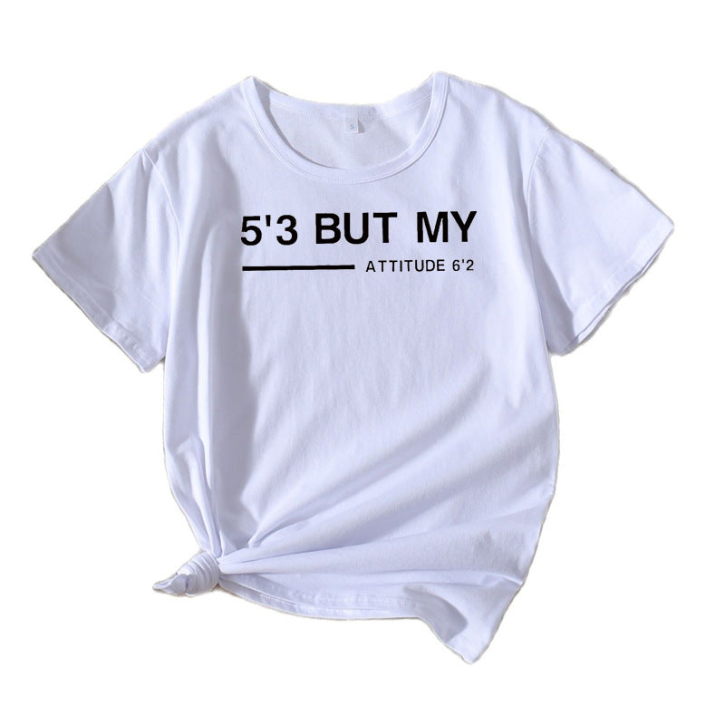 Dames Casual Attitude Graphic T-shirt Chic und Stil 1751262044