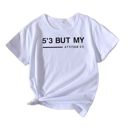 Dames Casual Attitude Graphic T-shirt Chic und Stil 1751262044