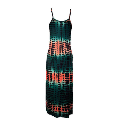 Robe maxi femme avec décolleté en V profond et fente latérale Chic und Stil