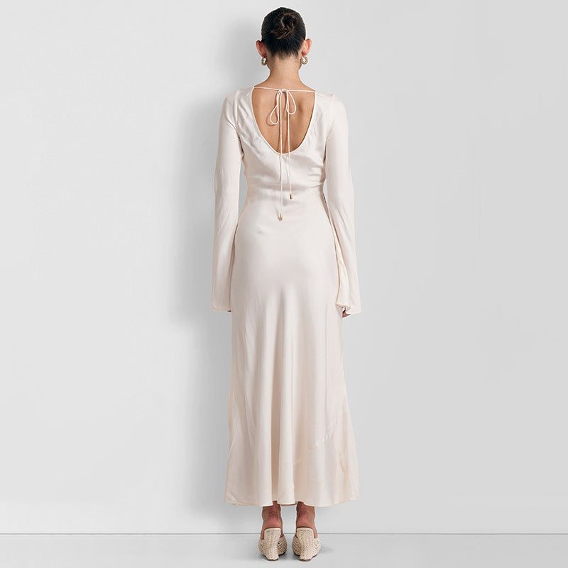 Robe maxi femme avec imprimé floral et manches longues Chic und Stil