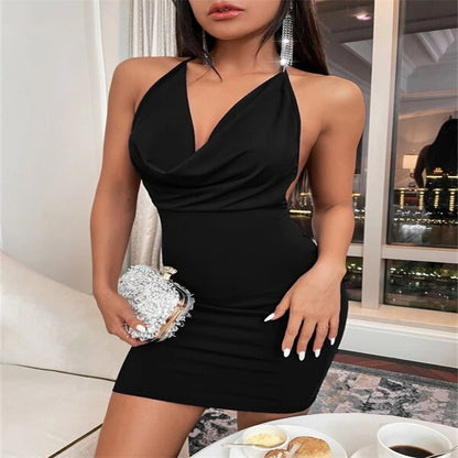 Femmes Collier Pince-à-corps Robe Chic und Stil