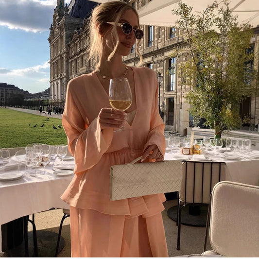 Blouse élégante pour femmes avec coupe ample et détails volantés Chic und Stil