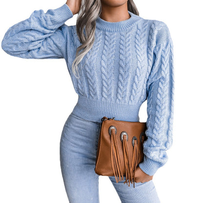 Dames gros tricot pull avec design moderne et motif en torsades décoratives Chic und Stil