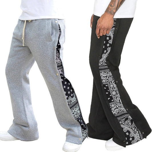 Pantalons décontractés pour hommes avec impression latérale Chic und Stil