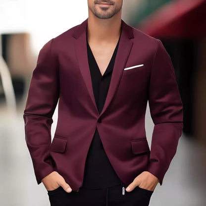 Blazer élégant et stylé pour hommes avec revers contrasté Chic und Stil