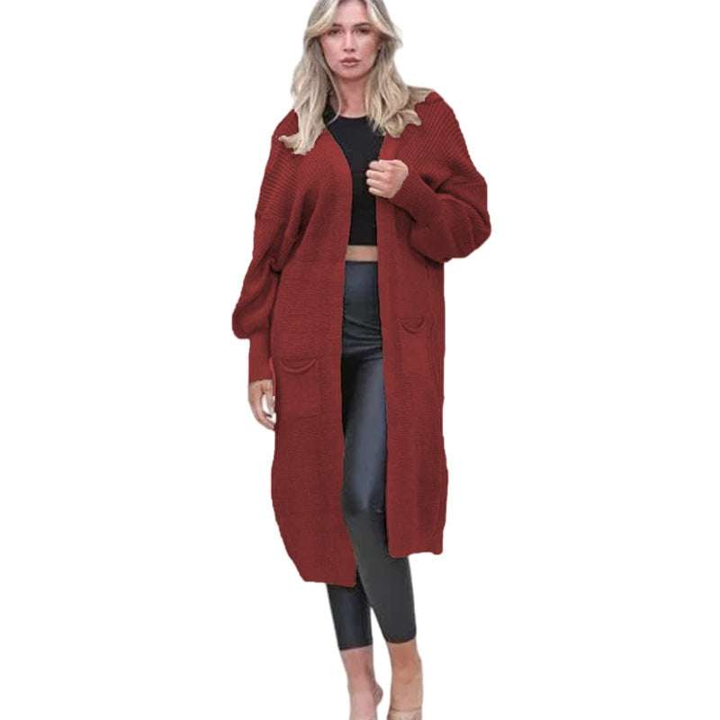 Cardigan en maille épaisse pour femmes avec poches profondes et coupe décontractée Chic und Stil