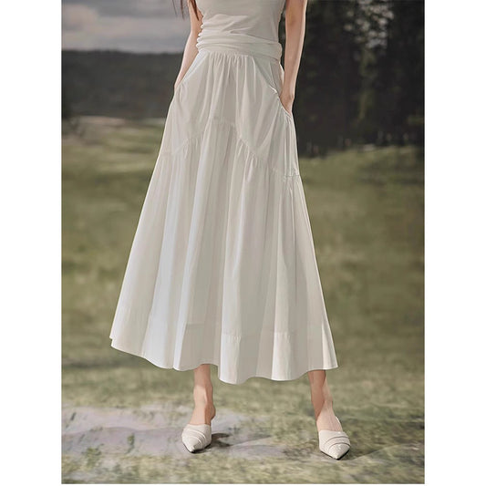Jupe maxi fluide pour femmes avec poches Chic und Stil