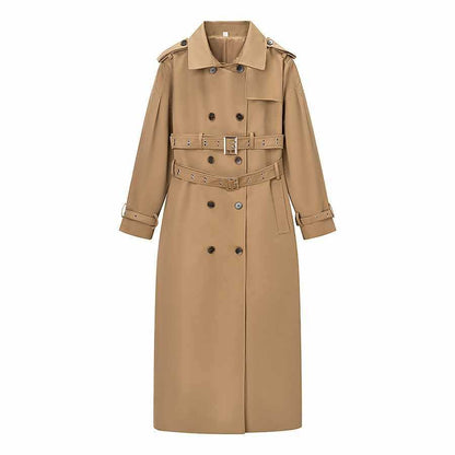 Dames élégant trench-coat avec ceinture ajustable et détails de boutons Chic und Stil