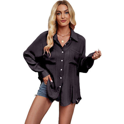 Blouse femme aérienne et chic avec poches poitrine Chic und Stil