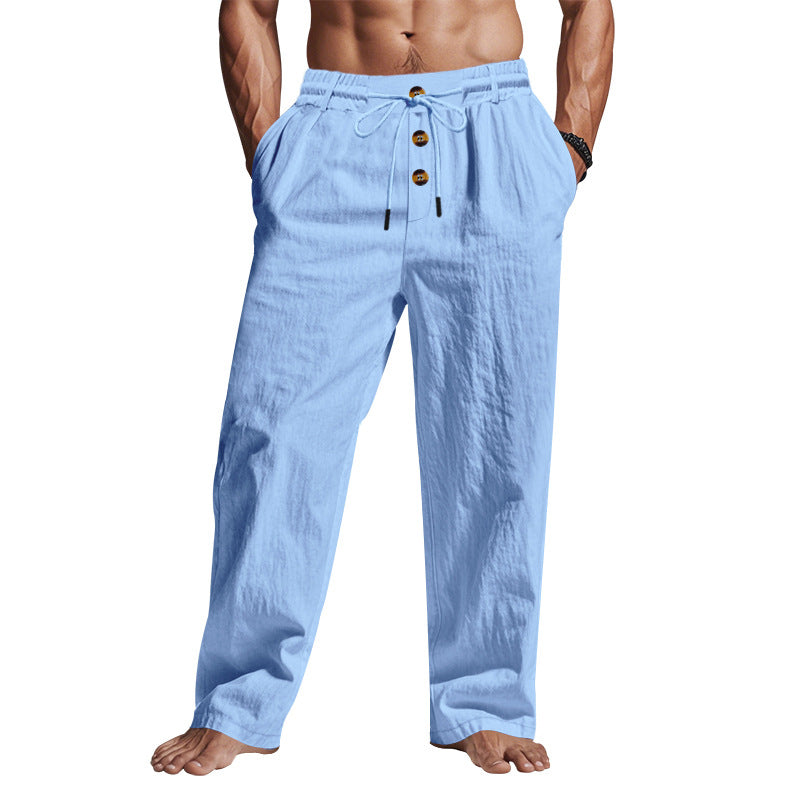Casual men's pants with adjustable drawstring and practical side pockets Chic and Style