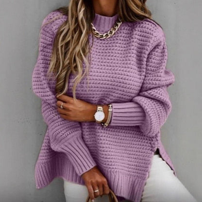 Pull en tricot pour femmes avec un design structuré à la mode Chic und Stil