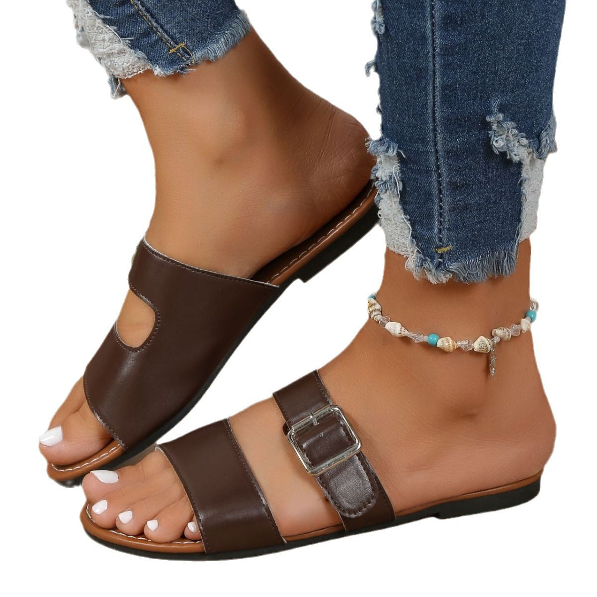 Sandales pour femmes avec zone de orteils ouverte Chic und Stil