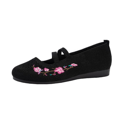 Ballerines confortables pour dames avec broderie florale Chic und Stil