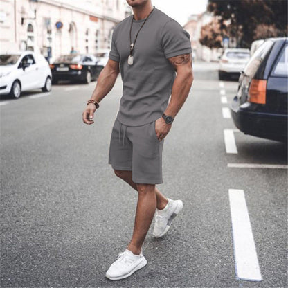 Ensemble d'été sportif pour hommes avec t-shirt respirant et shorts Chic und Stil