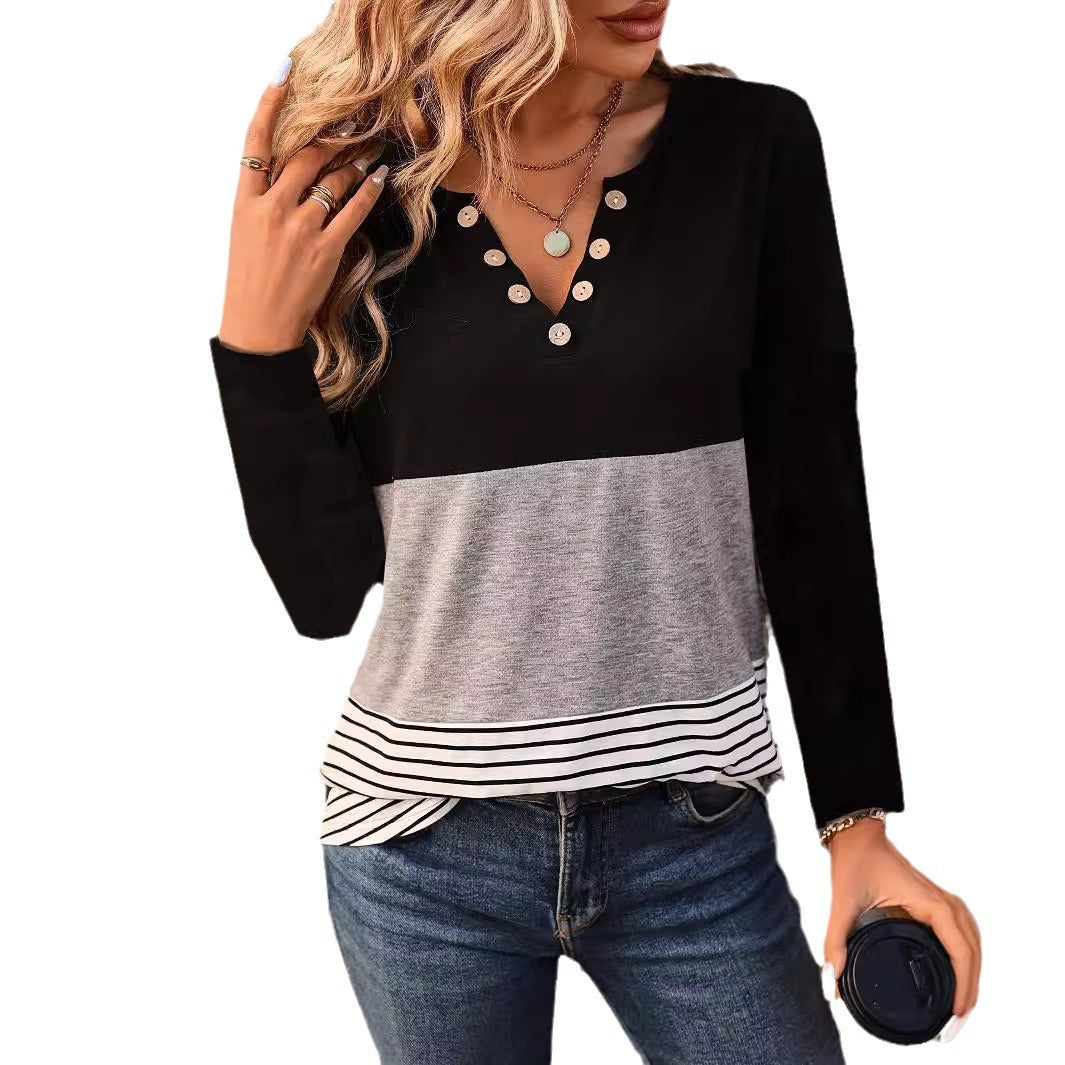 Blouse à manches longues tendance Chic und Stil pour femmes