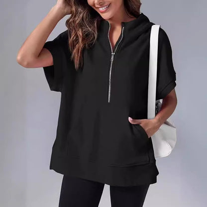 Pull à capuche décontracté pour femmes avec fermeture éclair Chic und Stil