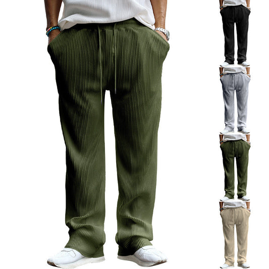 Casual pants for men with elastic waistband and side pockets Chic and Style