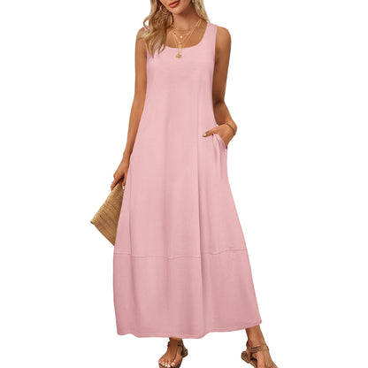Robe maxi pour femmes à coupe décontractée avec poches pratiques Chic und Stil