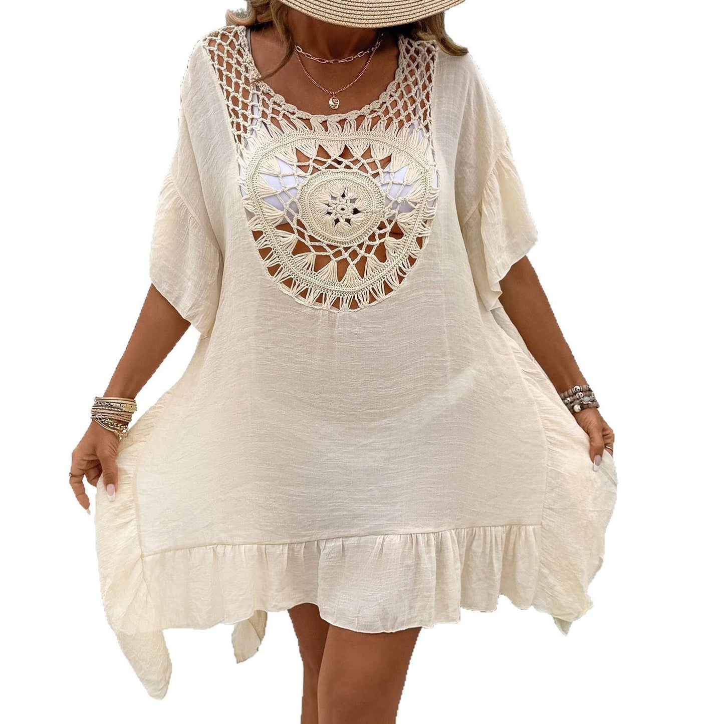 Robe de plage en crochet boho chic pour femmes Chic und Stil