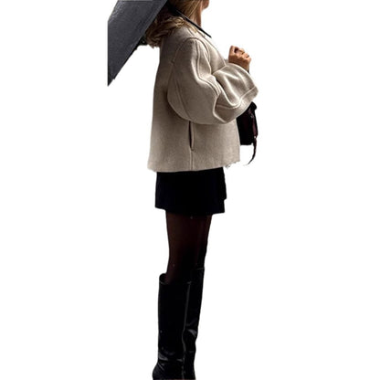 Women elegant oversized blazer jacket Chic and Style