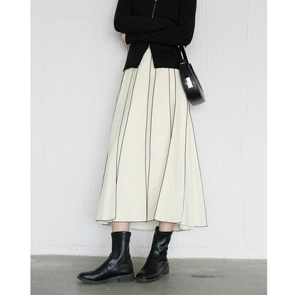 Ensemble robe maxi coupe décontractée et haut à manches-ballons pour femmes Chic und Stil