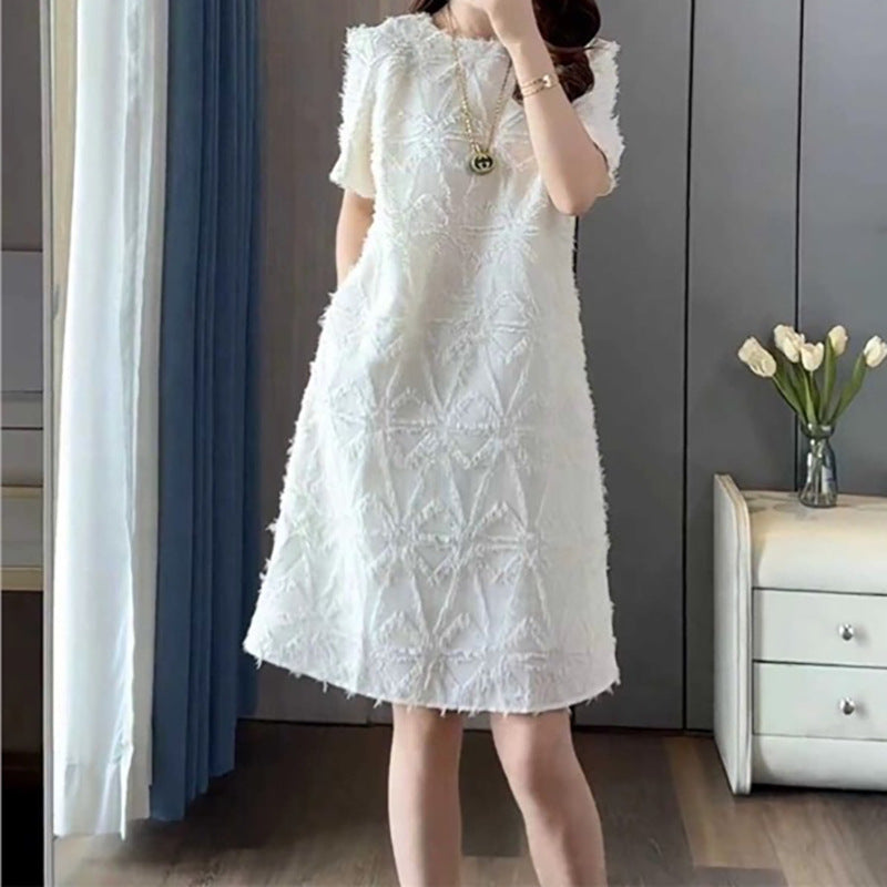 Robe A-Ligne en Dentelle Florale pour Femme Chic und Stil