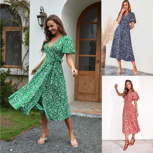 Robe maxi enveloppante Chic und Stil pour femmes