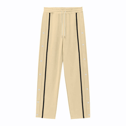 Men's sports training pants with snap button details Chic and Style