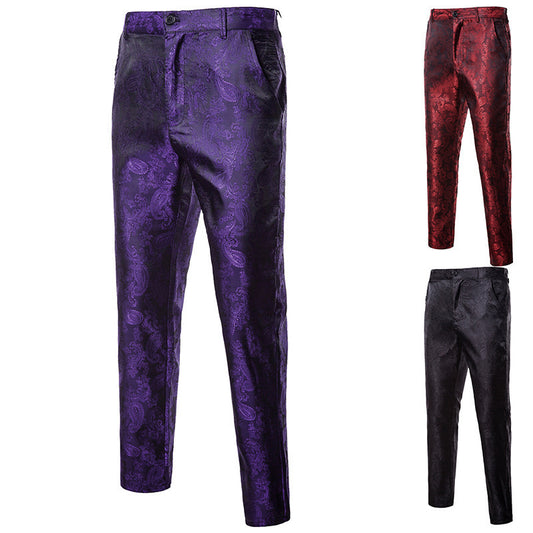 Chic and Style Paisley Pattern Elegant Pants for Men
