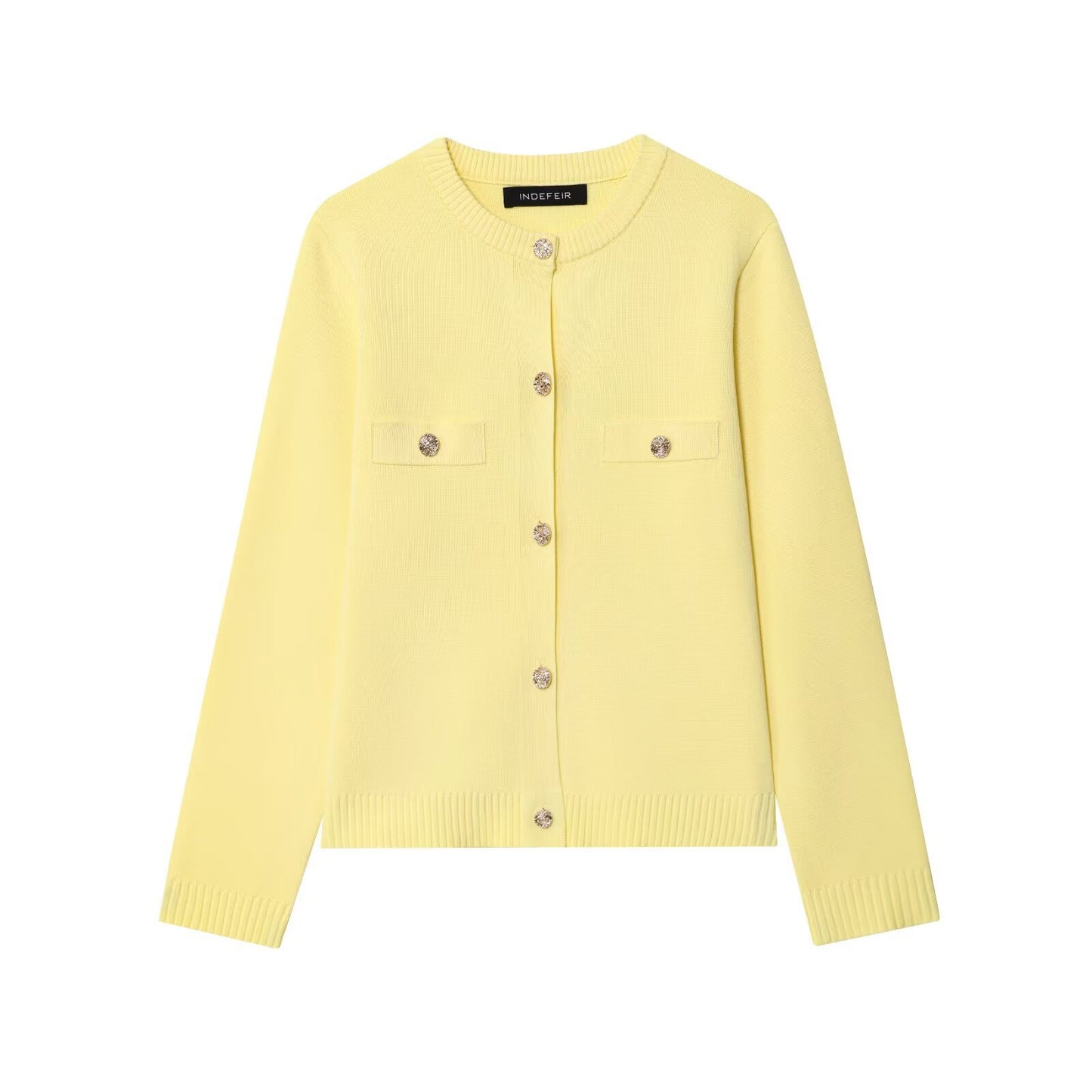 Dame Cardigan avec détails de boutons et poches poitrine Chic und Stil