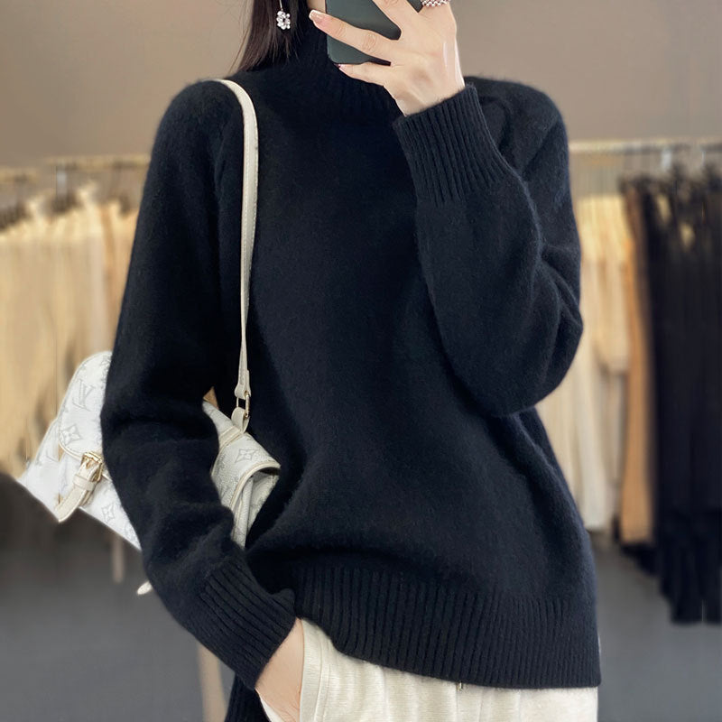 Pull en tricot douillet pour femmes avec des manches raglan et une fine texture côtelée Chic und Stil