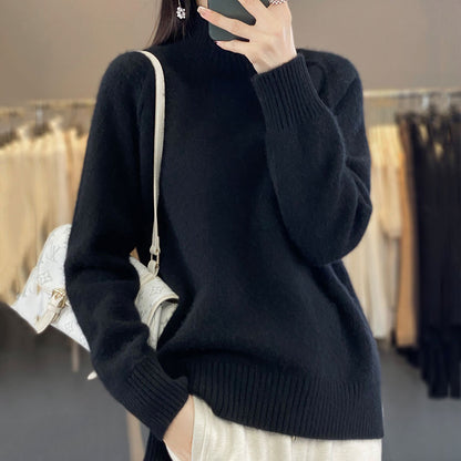 Pull en tricot douillet pour femmes avec des manches raglan et une fine texture côtelée Chic und Stil