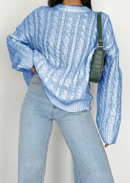 Pull en grosse maille pour femmes avec un motif torsadé raffiné en matériau doux Chic und Stil
