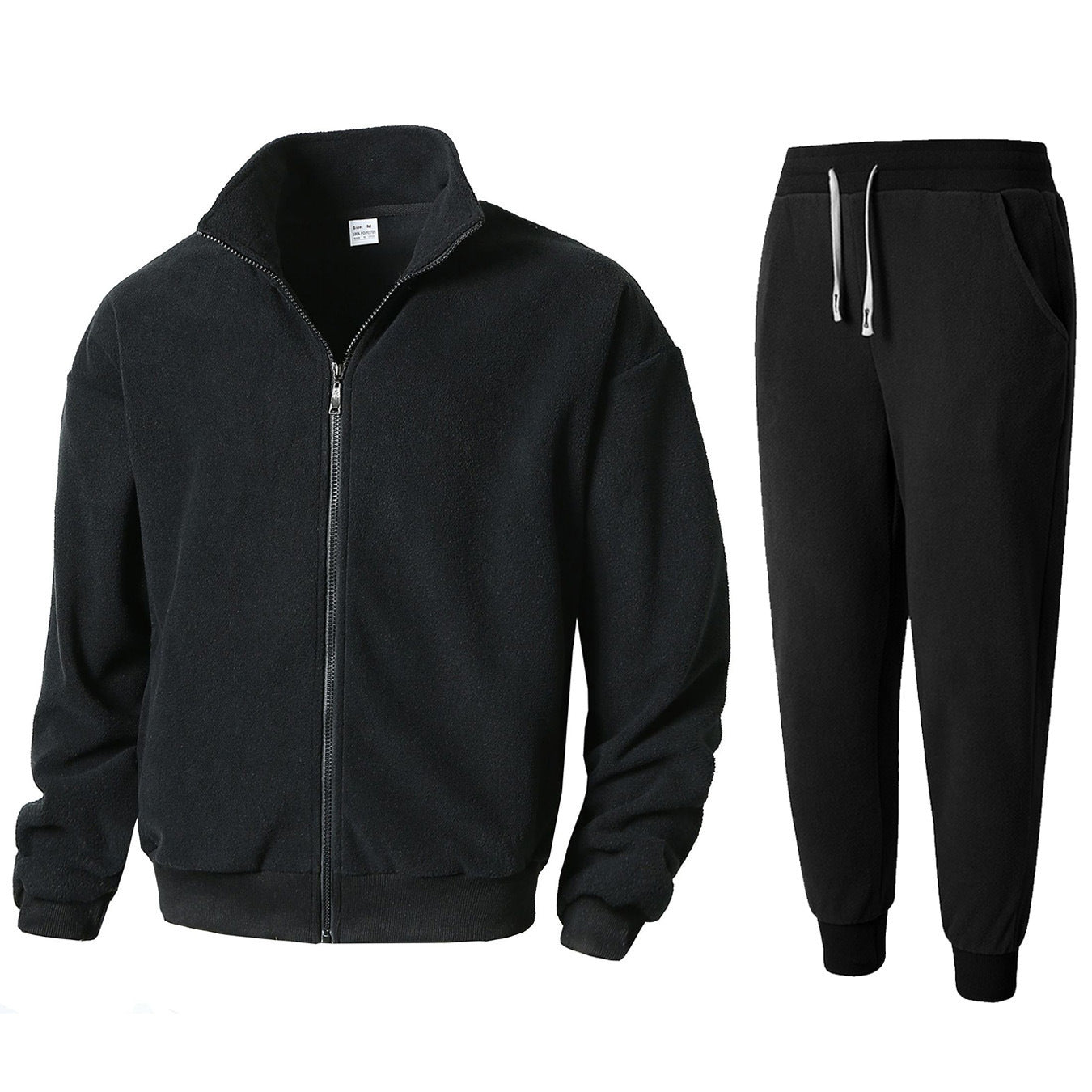 Costume de détente en polaire pour hommes avec col montant Chic und Stil