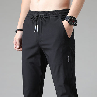 Men's sports pants with adjustable drawstring and zippered pockets on the sides Chic and Style