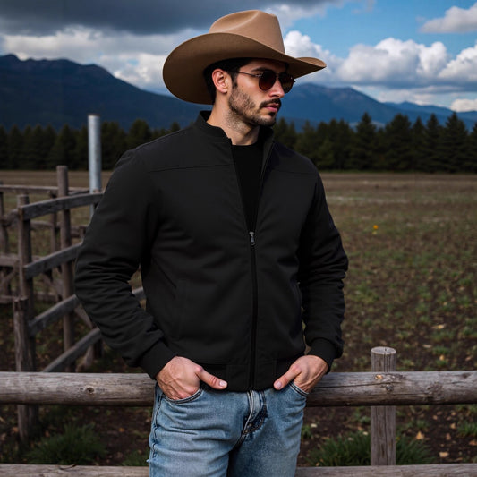 Veste bomber sportive pour hommes avec des détails élégants Chic und Stil
