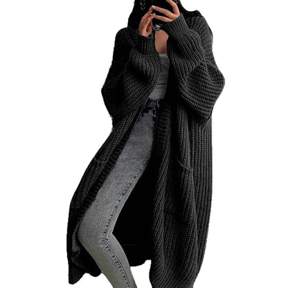 Cardigan long pour femmes avec une coupe décontractée et de grandes poches Chic und Stil