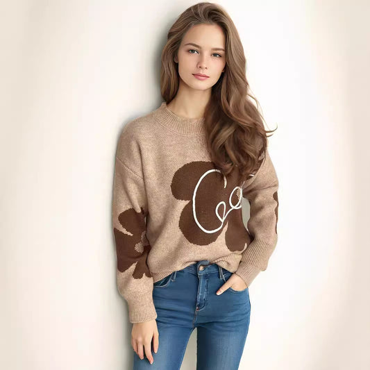 Pull confortable pour femmes avec inscription créative et design moderne Chic und Stil
