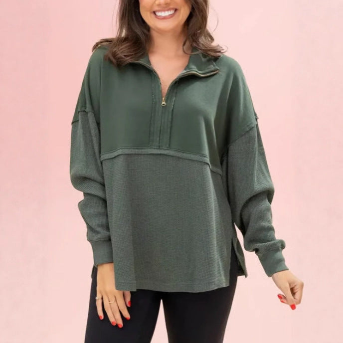 Pull femme décontracté avec fermeture éclair Chic und Stil