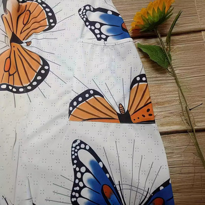 Combinaison pour femmes avec un motif de papillons coloré et des poches pratiques Chic und Stil