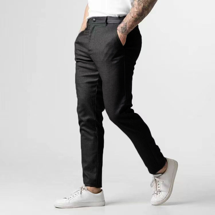 Fashion chinos pants for men with elastic waistband and practical pockets Chic and Style