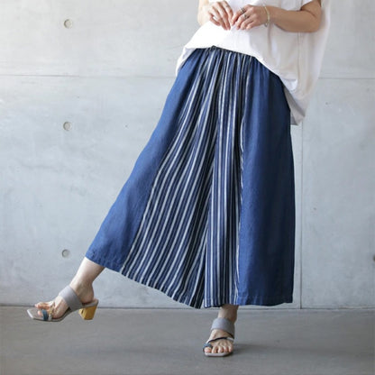 Culottes larges rayées Chic und Stil pour femmes