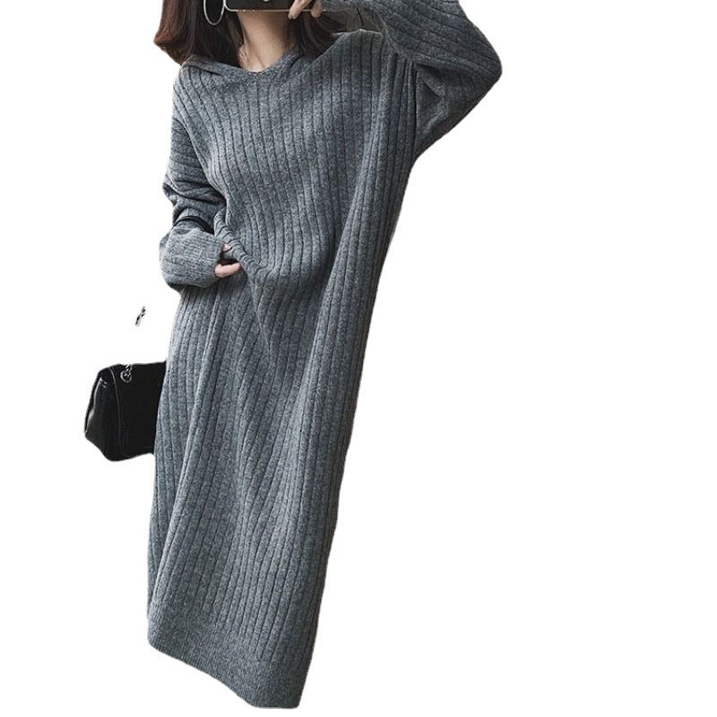 Robe en tricot pour femmes avec un élégant design côtelé et une coupe oversize Chic und Stil
